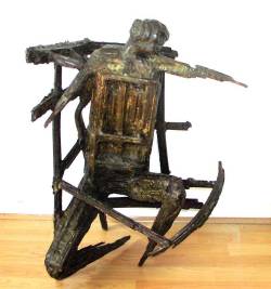 Leslie Thornton [b. 1925] - Figure Underground - 1960 - welded bronze - unique - this is sold - we are keen to buy early welded bronze sculptures by Leslie Thornton