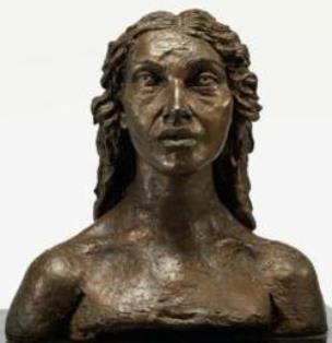 Sir Jacob Epstein [1880-1959] - Kathleen [1st portrait] - 1921 - bronze - ed. 12 - 47 cm high - Kathleen became his 2nd wife and this is the first and best portrait of her - we always hold a large stock of Epstein's work and have many others - please ask