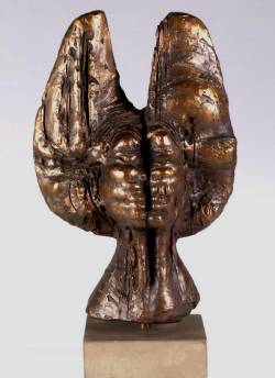 Ralph Brown RA [b. 1928] - Head of Queen - 1962 - bronze - ed. 8 - 48 cm high - one of Brown's greatest sculptures